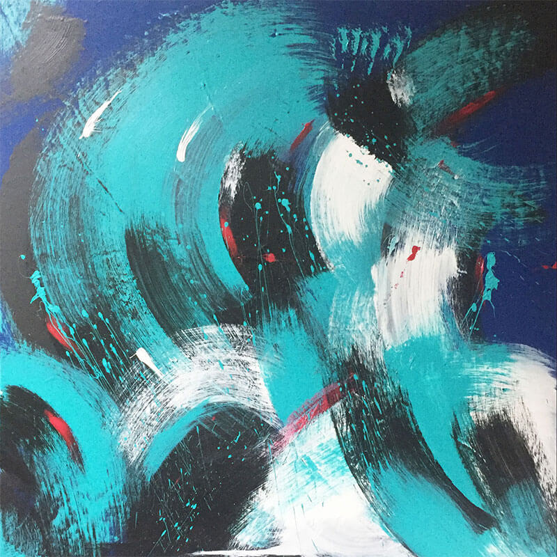 Painting Motion-Turquoise